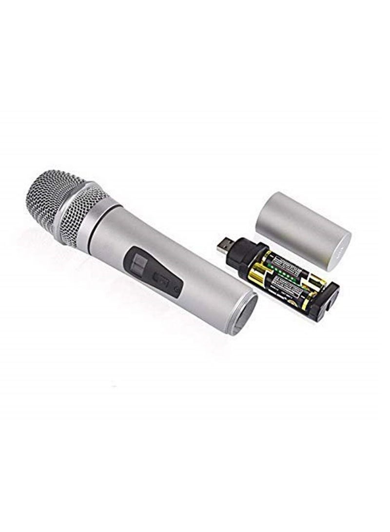 Wireless Metal Microphone with Receiver Microphone System for Karaoke Conference - Image 5