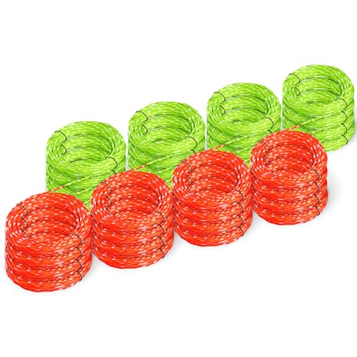 EVENTRONIC 16 Pack AL2420PD Replacement Twisted Trimmer Line Compatible with All EGO 15-Inch String Trimmers Weed Eater, Dual Color Pre-Cut 0.095" 224Ft Weed Wacker String line for EGO Trimmers String - Image 1