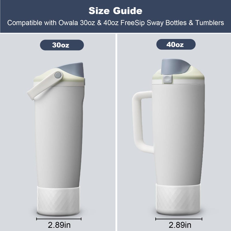 Beonsky Silicone Boot for Owala FreeSip Sway 30oz 40oz, Anti-Slip Protective Sleeve for Owala 30oz 40oz FreeSip Tumbler - Stainless Steel Water Bottles Accessories - Image 2