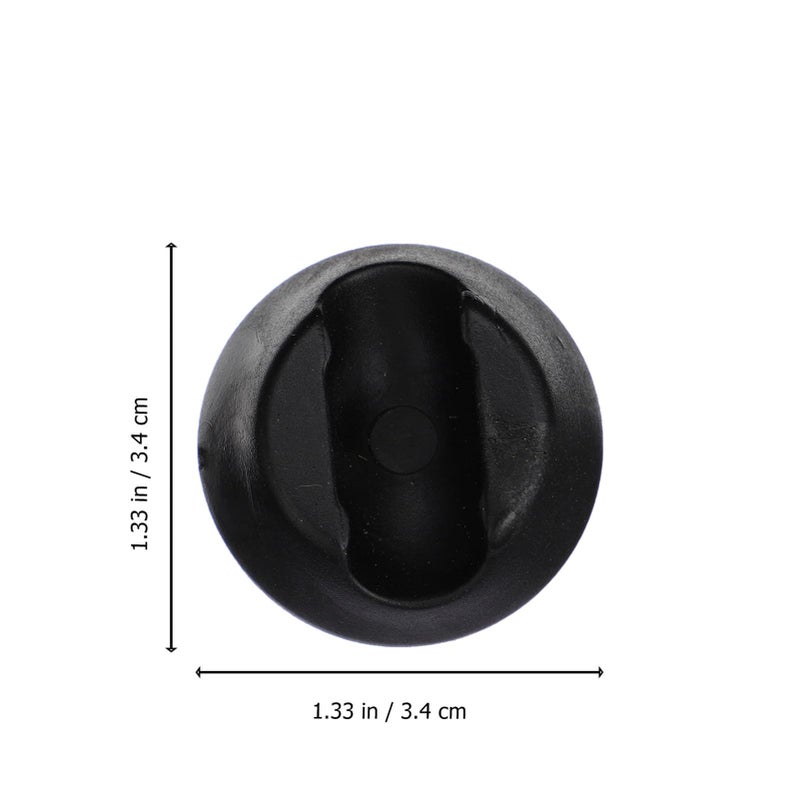 Black Plastic Chair Feet Covers 20pcs Table Leg Protectors 12mm Round Tube Anti Slip Furniture Foot Pads - Image 3