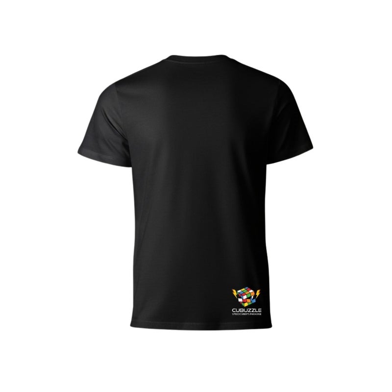 Cubuzzle Break The Speed Limit Graphic Cotton T-Shirt Short Sleeve Black M - Image 2