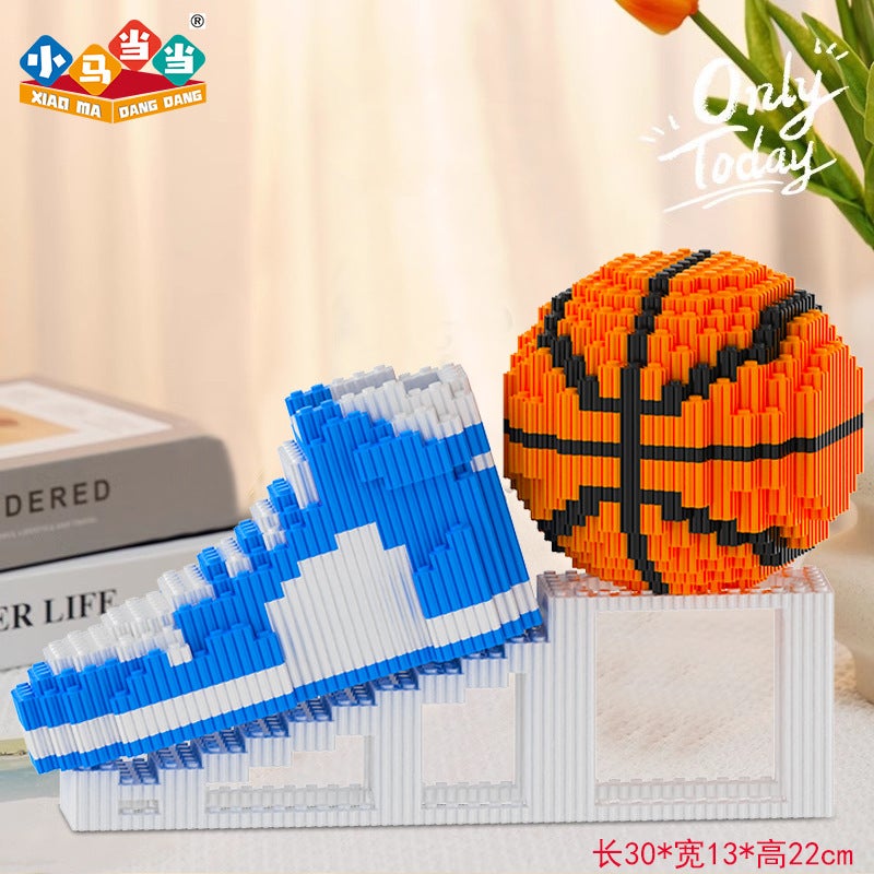 Stitch Yoda Basketball Shoe Building Blocks Toy - Educational Puzzle for Kids - Image 1