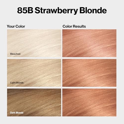 Revlon ColorSilk with Bond Repair Complex Blonde Permanent Hair Color 100 Gray Coverage Ammonia Free Hair Dye Vegan Keratin 85B Strawberry Blonde Pack of 3 - Image 3