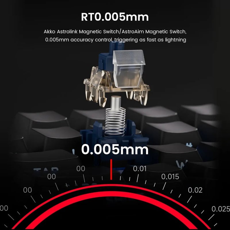 Akko TAC75 HE Magnetic Switch Mechanical Keyboard 75% Rapid Trigger 0.005mm Argb 8K Polling Rate Wired Custom Gaming - Image 4