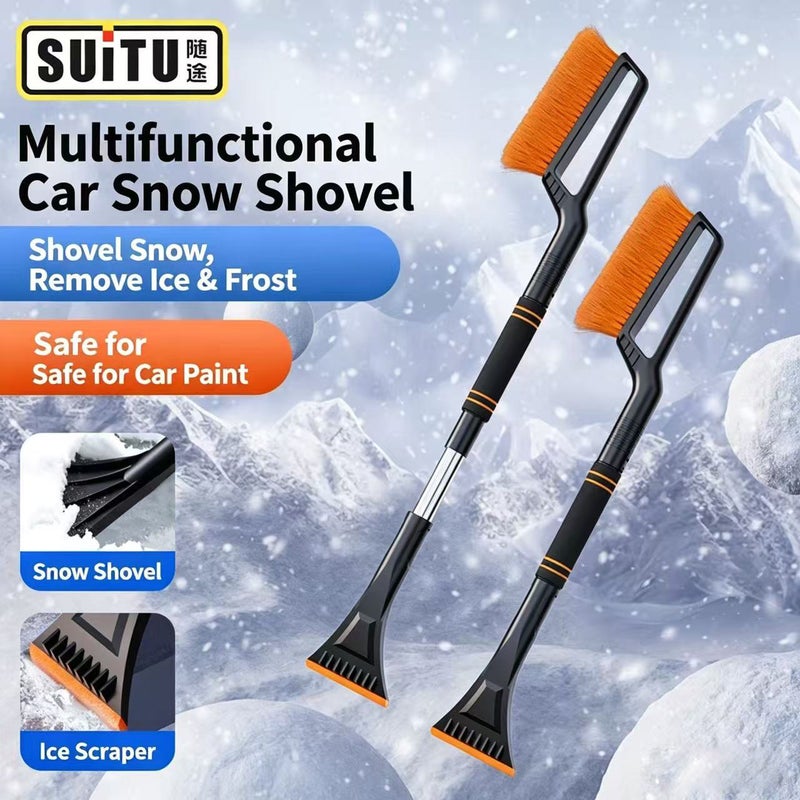Suitu Retractable Snow Brush Ice Scraper for Car - Image 1