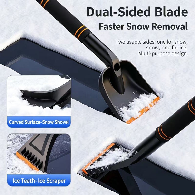 Suitu Retractable Snow Brush Ice Scraper for Car - Image 2
