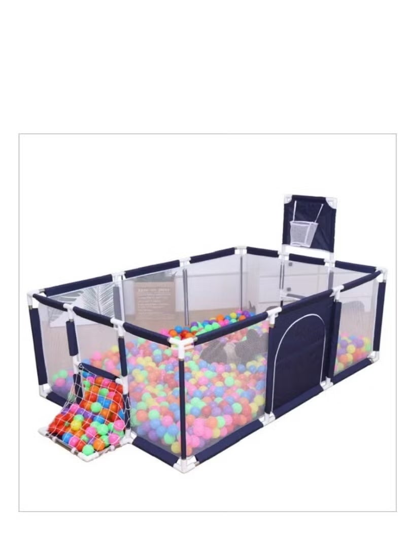 Children'S Play Area With Ball Basket And 50-Ball Net - Safe Design With Ample Space And Mesh Walls - Ideal For Colorful Balls And Action Games, For Indoor And Outdoor Use - Image 2