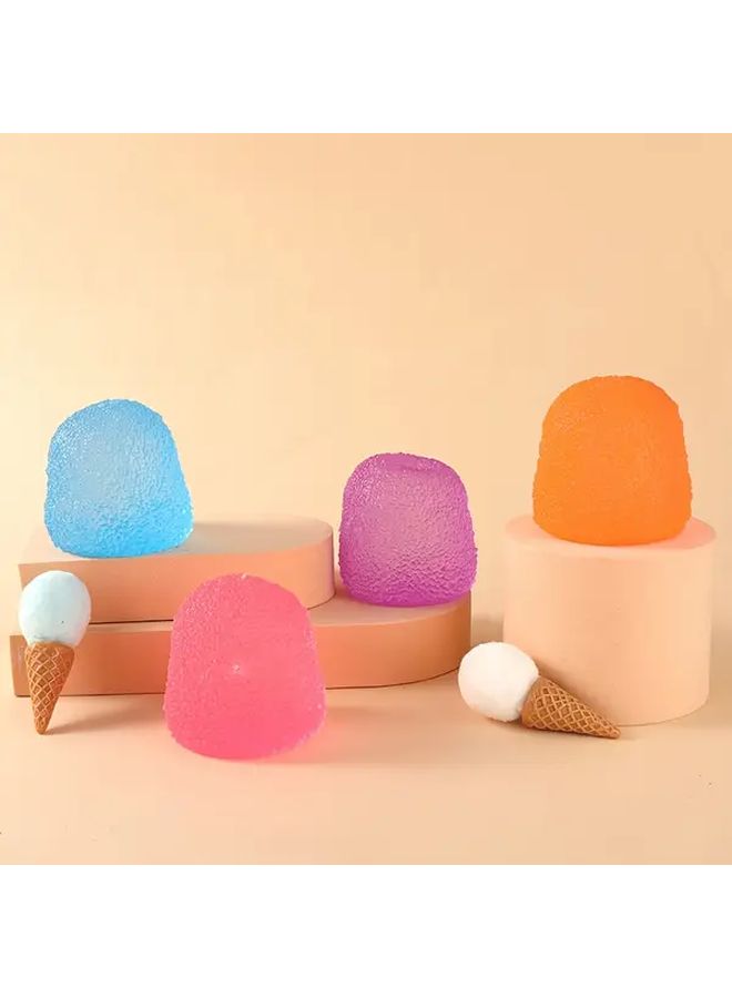 Orange Slow Rebound Stress Ball Maltose Squeeze Toy for Adults - Image 1