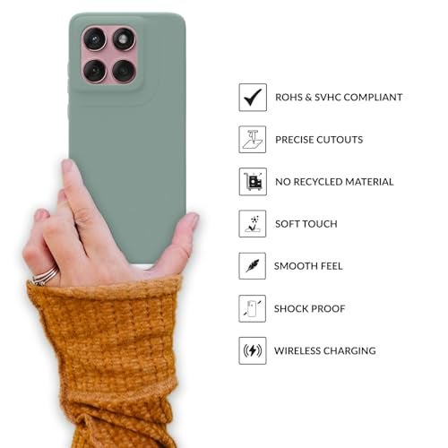 SPRIG Compatible with Moto Edge 60 Fusion Premium SilkTone Back Cover Drop Tested Shock Proof Mobile Case for Men, Women, Boys and Girls with Camera Protection (Light Green) - Image 4