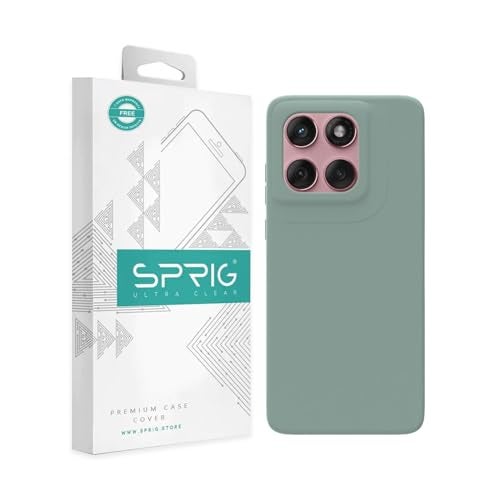 SPRIG Compatible with Moto Edge 60 Fusion Premium SilkTone Back Cover Drop Tested Shock Proof Mobile Case for Men, Women, Boys and Girls with Camera Protection (Light Green) - Image 1