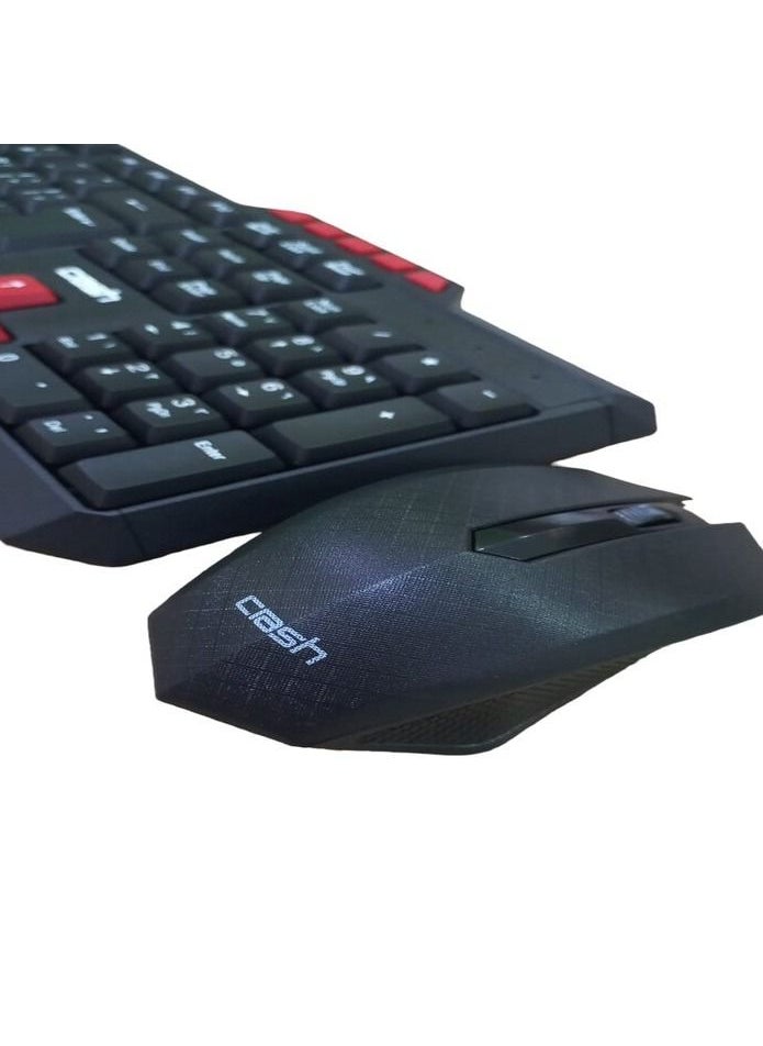 Crash - Crush wx100 wireless keyboard and mouse set - black - Image 1
