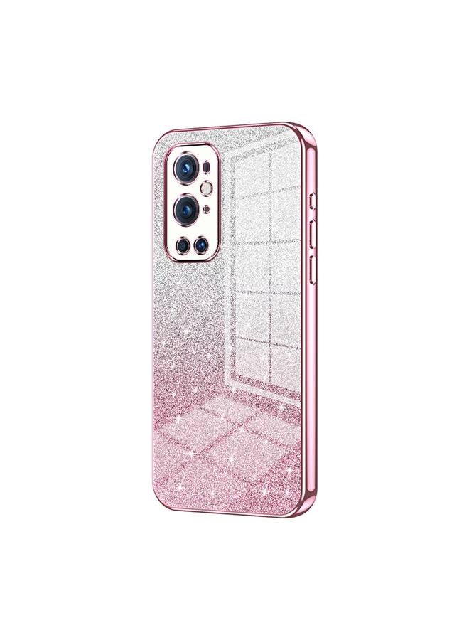 S-TOP Case For OnePlus 9 Pro Gradient Glitter Powder Electroplated Phone Case - Image 1