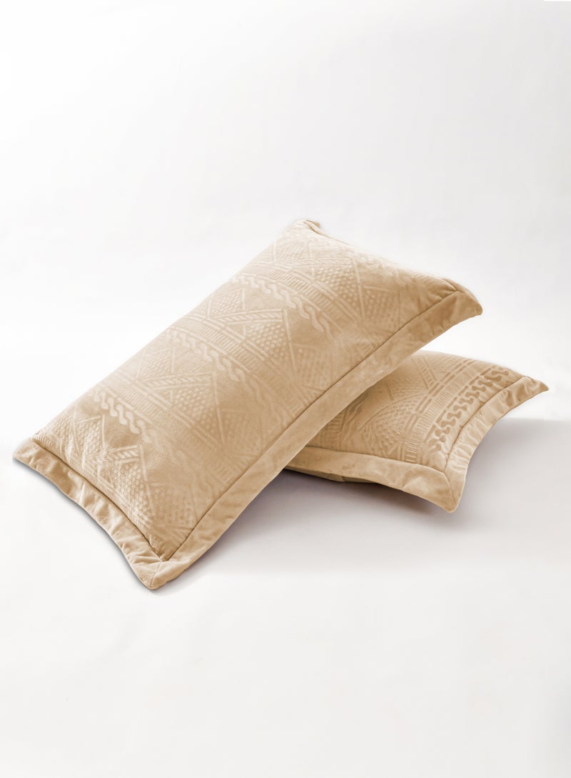 Master Home Textile Velvet Comforter Sets, 5 Pcs Queen Size, Fits 160 x 200 cm Queen Size Bed, With Removable Filling, Soft, Warm - Image 3