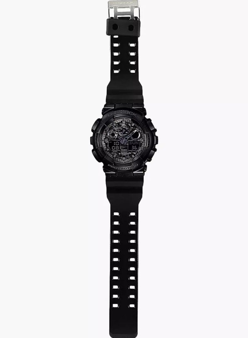 Casio G-Shock Watch - GM-100CF-1ADR Black Dial, Black Band - Image 3