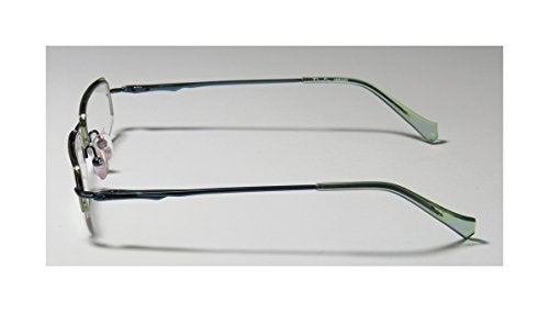 THALIA SODI Thalia Abrazo Womens/Ladies Ophthalmic Latest Season Designer Half-rim Spring Hinges Eyeglasses/Glasses (43-18-130, Green/Blue) - Image 4
