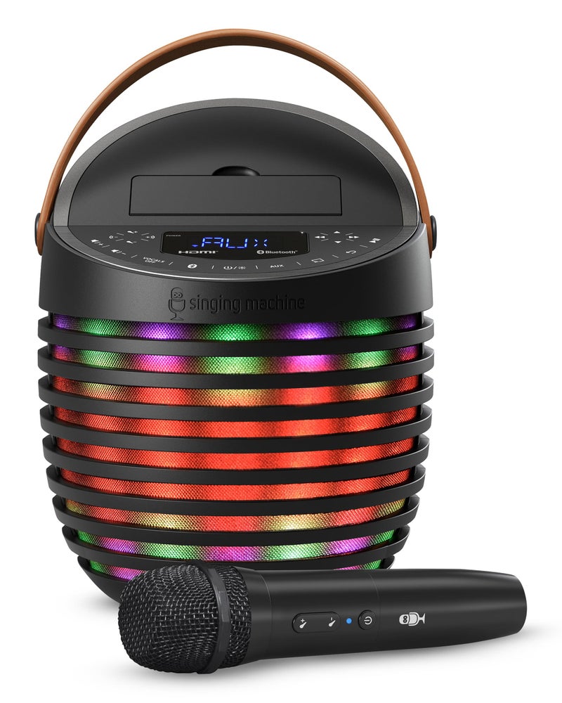Singing Machine Karaoke system for Adults Kids with Wireless Microphone SingCast One Karaoke Speaker with Video Casting Technology Karaoke System with Bluetooth Echo Effects