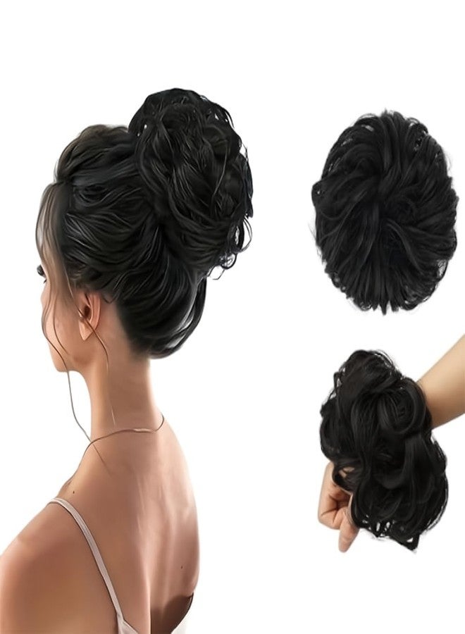 بلوشيا وصلات شعر صناعية من BLUSHIA، شعر مستعار صناعي للنساء، أسود طبيعي (عبوة من قطعة واحدة) - Image 1