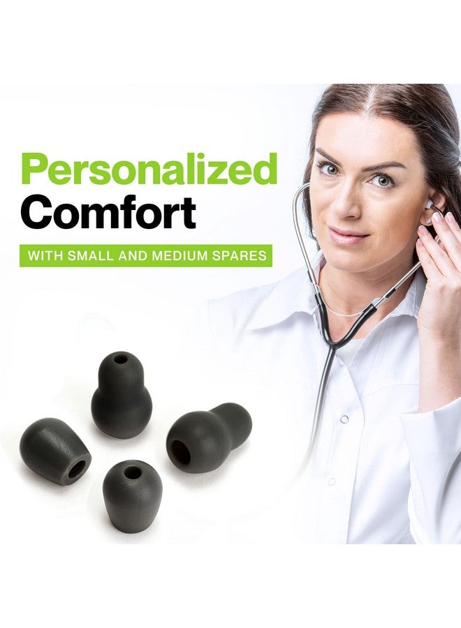Durabasics Stethoscope Ear Tips Replacement For Littmann Stethoscopes Compatible With Littman Ear Tips Replacement Stethoscope Ear Pieces Littmann Stethoscope Parts & Cardiology Iv Parts Black - Image 3