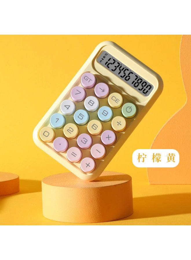 819max Dopamine Calculator Student Portable Mechanical Keyboard 10-digit Calculator Exam Accounting Calculator
