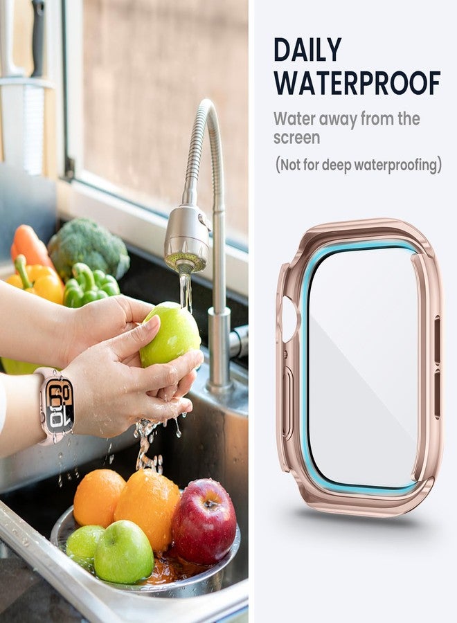 Tensea (2 in 1) for Waterproof Apple Watch Screen Protector Case Series 11/10 42mm Accessories, 360 Front and Back, iWatch PC Face Cover with Tempered Glass for Women Men, 42 mm - Image 4