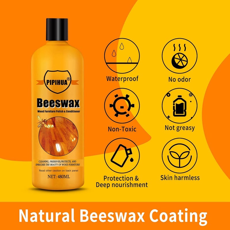 PIPIHUA Beeswax Wood Furniture Polish & Conditioner, 480ML - Image 5