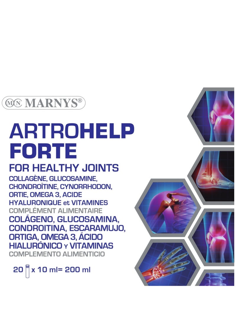 MARNYS Marnys Artrohelp Forte - Cartilage Strength - Joint Pain Relief - Collagen - Glucosamine - Flexibility - Mobility Support - 20 Drinkable Vials  - Image 2