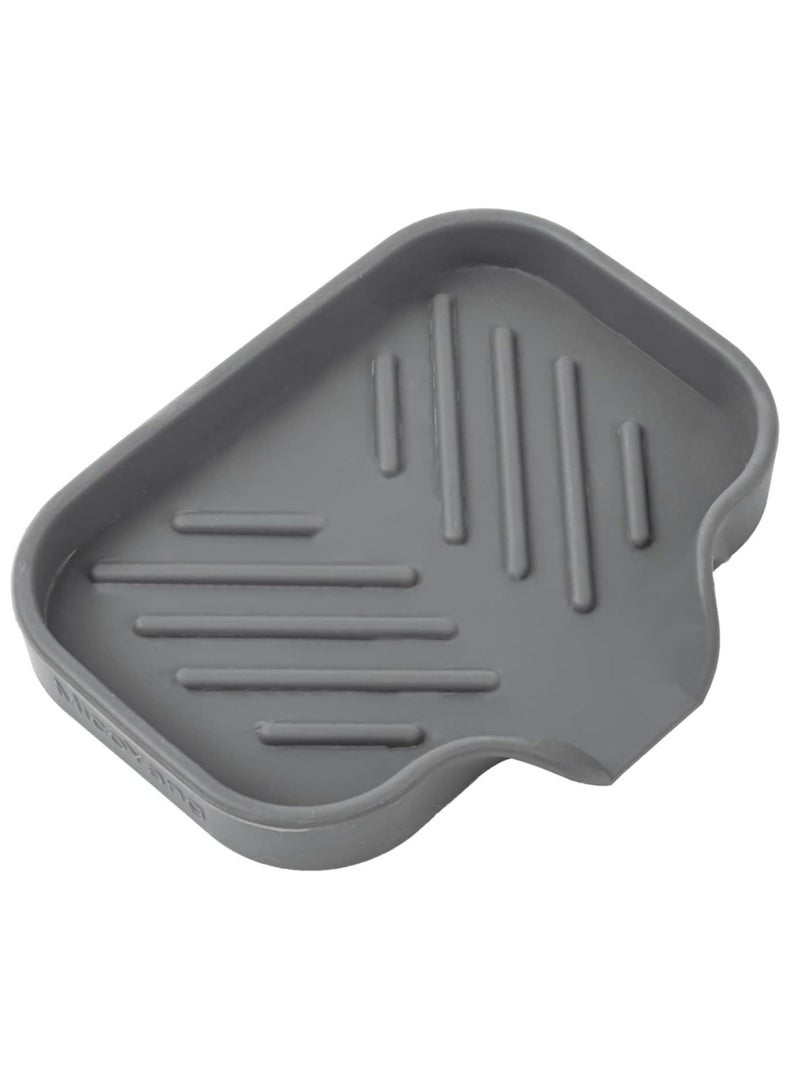 Silicone Bathroom Soap Dishes with Drain Kitchen Sink Organizer, Sponge Holder,Dish Soap Tray  - Image 1