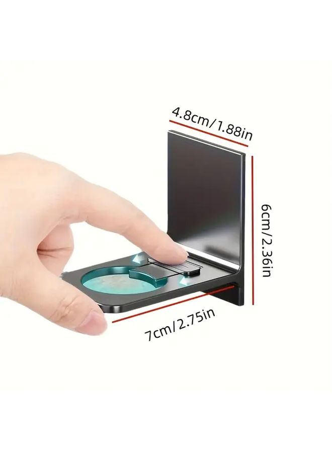 2 Pcs Gray Shower Gel Holder Adhesive Wall Mounted Soap Dish Organizer - Image 4