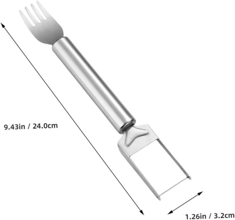 2pcs Watermelon Slicer Fork Melon Cutting Tool Stainless Steel Slicing for - Image 2