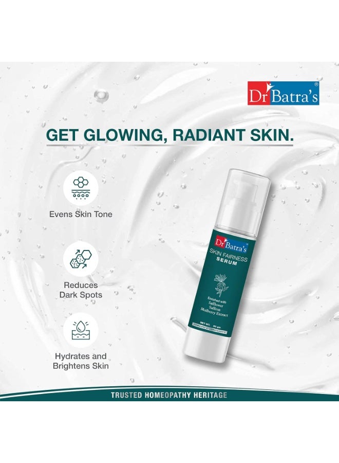 Dr Batra's Skin Fairness Serum 50g, Face Wash Daily Care 100g, Natural Skin Lightening Cream 100g and Intense Moisturizing Cream 100g Skin Care Combo (Pack of 4) - Image 4
