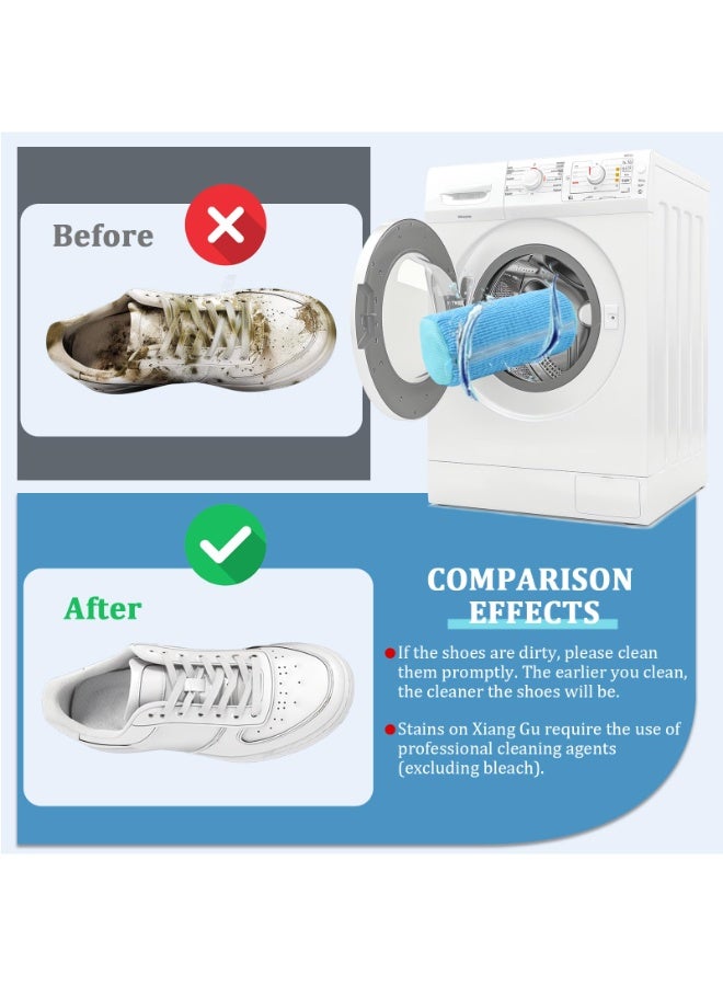 2-Piece Shoe Washing Machine Bag, Reusable, Shoe Cleaning Bag, Suitable For All Shoe Types, Laundry Shoe Bag Suitable For Washing Machines And Dryers, Blue - Image 5