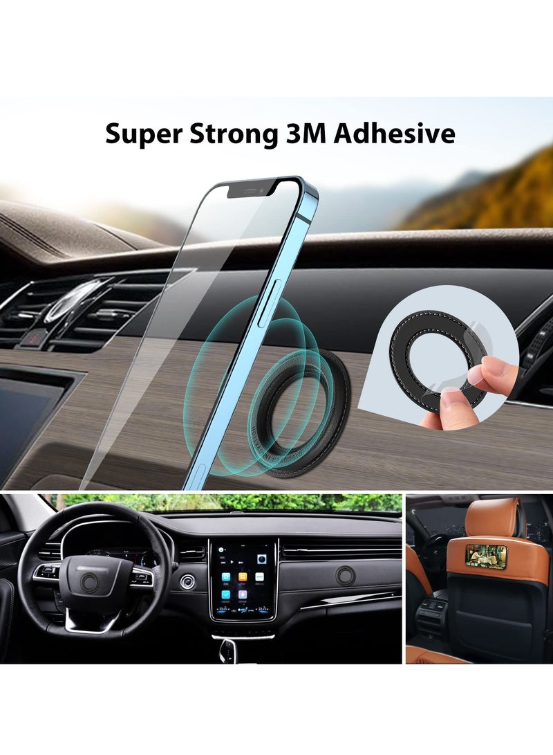 SYOSI Magnetic Shower Phone Holder Mag Safe Wall Mount 2 Pack Magnetic Sticker for IPhone 14 Pro Max/14 Pro/14/13/12 Series/Magsafe Case Mag Safe Phone Mount for Kitchen Bathroom Black - Image 4