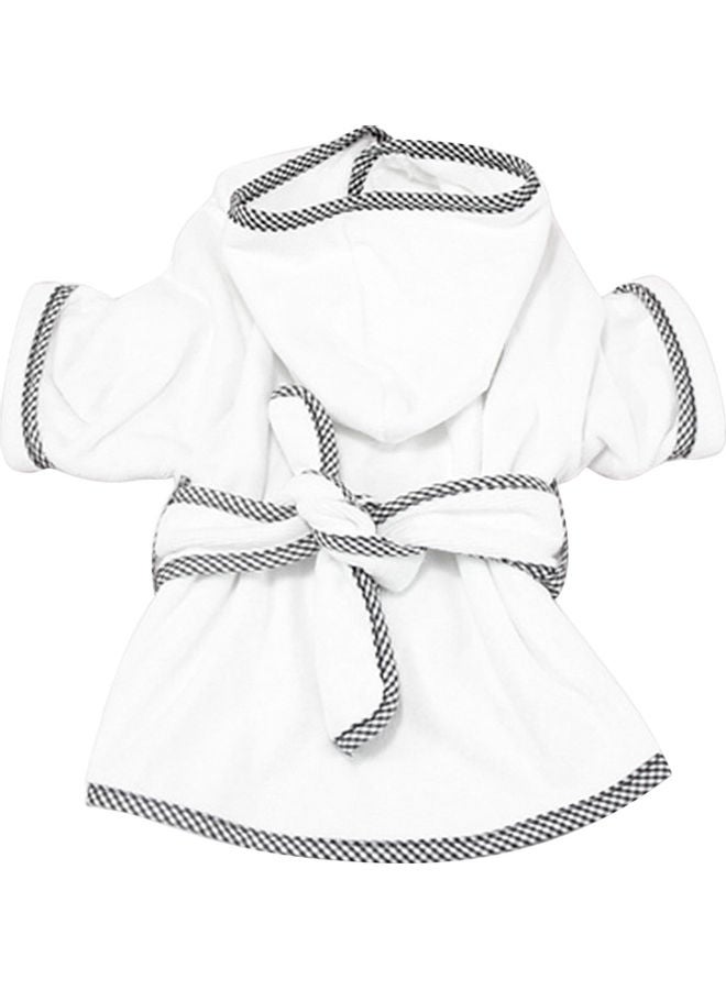 NIBEMINENT Dog Bathrobe Towel White - Image 1