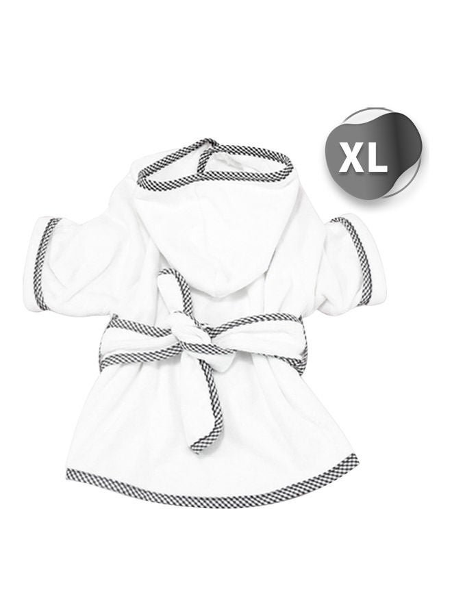 NIBEMINENT Dog Bathrobe Towel White - Image 5