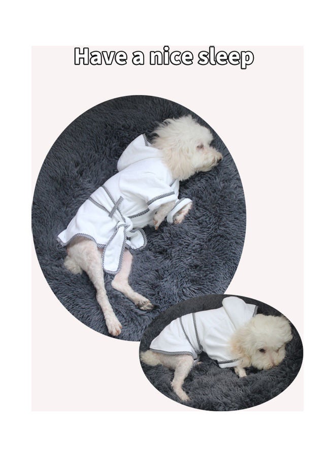 NIBEMINENT Dog Bathrobe Towel White - Image 4