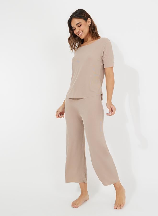 Take Two Texture Seamless T-Shirt & Pyjama Set  - Image 1