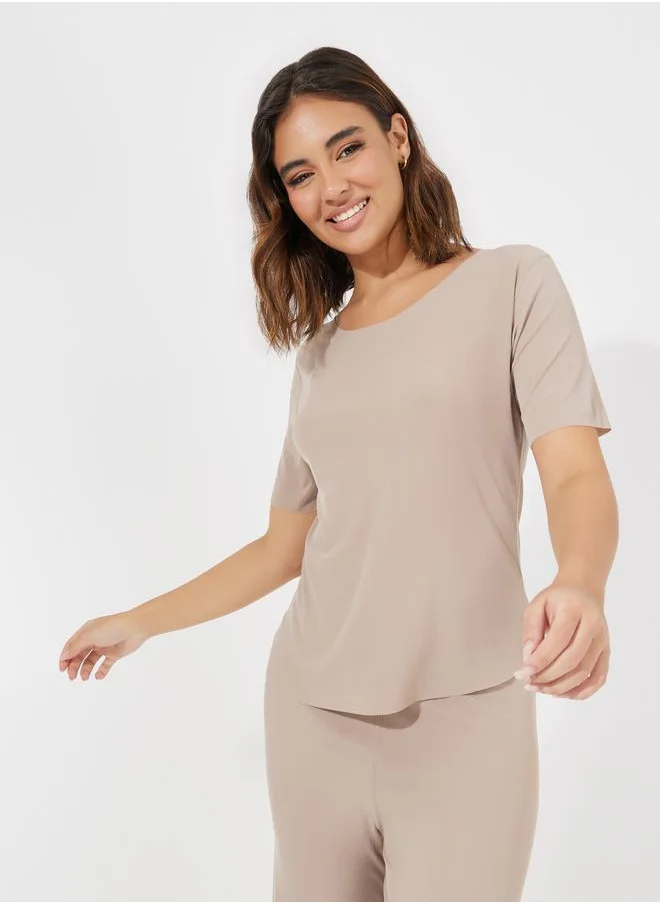 Take Two Texture Seamless T-Shirt & Pyjama Set