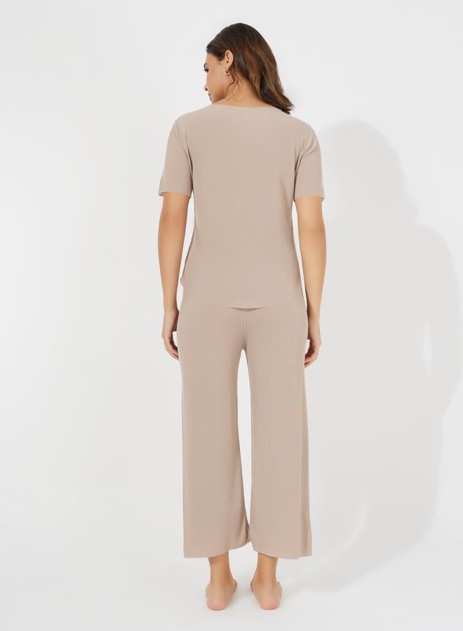 Take Two Texture Seamless T-Shirt & Pyjama Set  - Image 5