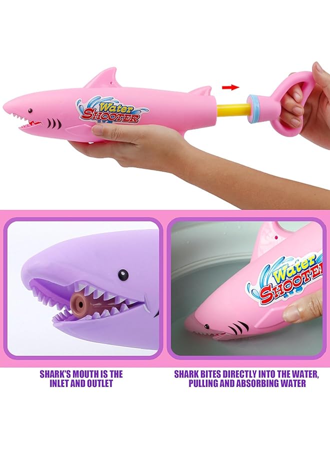KASTWAVE 3 Pcs Water Pistols For Kids Water Gun Toy Squirt Guns Water Blaster For Kids Outdoor Water Soaker Gun For Beach Pool Garden Toy Summer Water Toys For Kids Adults (Shark) - Image 4