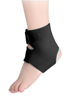 SHIWEI Ankle Brace Supports, Open Design Adjustable Ankle Brace for Sprained Ankle, Stabilize Ligaments Prevent Re-Injury for Men & Women, Eases Swelling and Sprained Ankle Black L  - Image 1