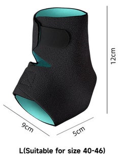 SHIWEI Ankle Brace Supports, Open Design Adjustable Ankle Brace for Sprained Ankle, Stabilize Ligaments Prevent Re-Injury for Men & Women, Eases Swelling and Sprained Ankle Black L  - Image 4