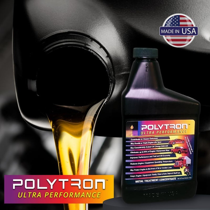 Polytron Metal Treatment Concentrate Engine Oil Additive, 473 ml - Image 4