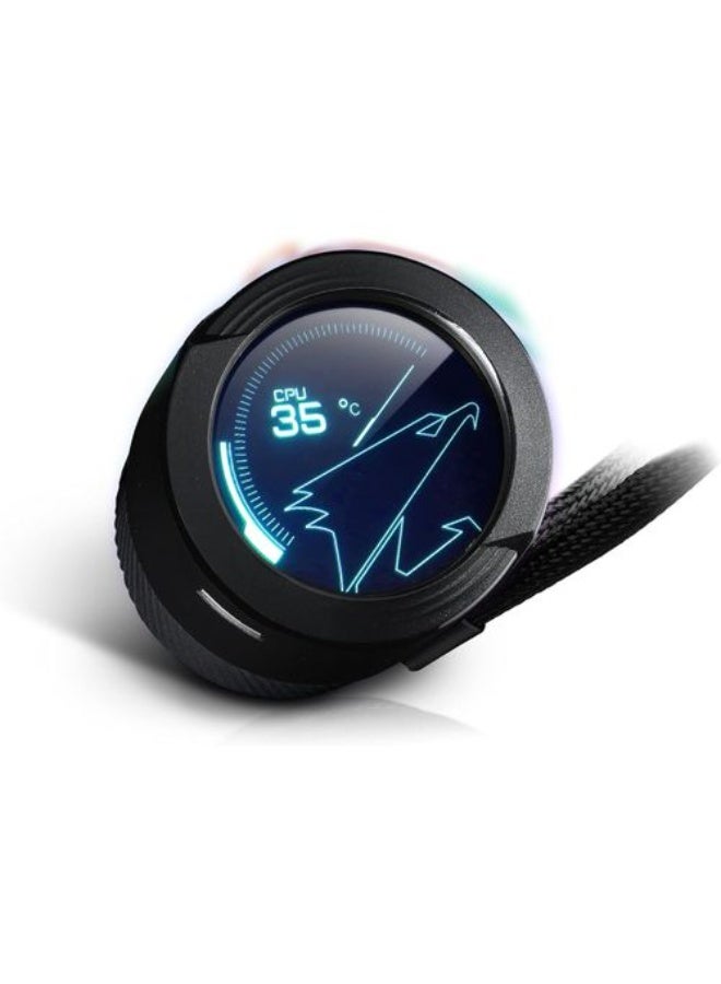 اورس مبرد المعالج السائل AORUS WATERFORCE X 360 AIO، شاشة LCD دائرية قابلة للدوران - Image 4