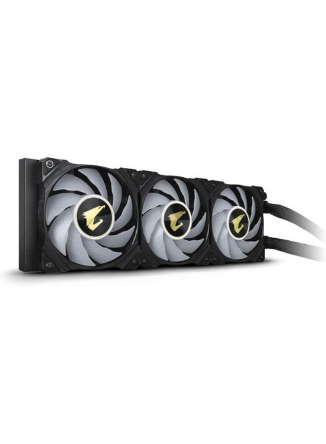 اورس مبرد المعالج السائل AORUS WATERFORCE X 360 AIO، شاشة LCD دائرية قابلة للدوران - Image 3