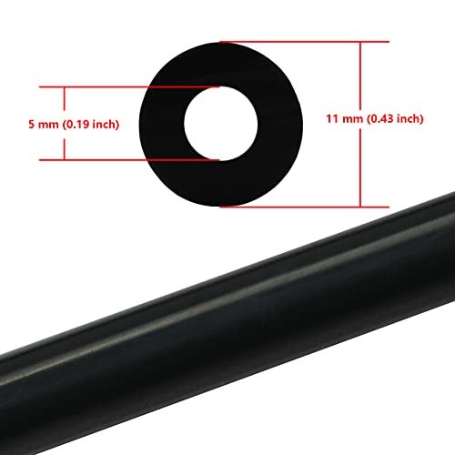 Ucreative 5FT ID 3/16" (5mm) High Temperature Silicone Vacuum Tubing Hose 130PSI Max Pressure Black - Image 2