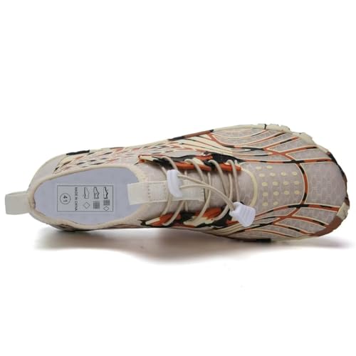 WateLves Water Shoes Men Women Barefoot QuickDry Aqua Sock Outdoor Athletic Sport Shoes Kayaking Boating Hiking SurfingBrown45 - Image 3