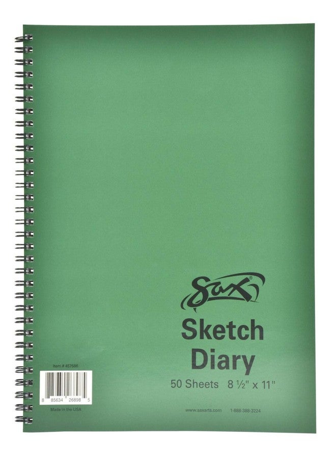 Sax Artists Sketch Diary - 8 1/2 x 11 inches - 50 Sheets per Pad - White - Image 1