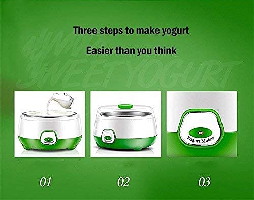 PAGHADI Yogurt Maker Machine Stainless Steel Inner Container Electric Yogurt Maker Yogurt Maker for Home Kitchen Plastic and Stainless Steel 1 Liter Automatic Yogurt Maker - Image 4
