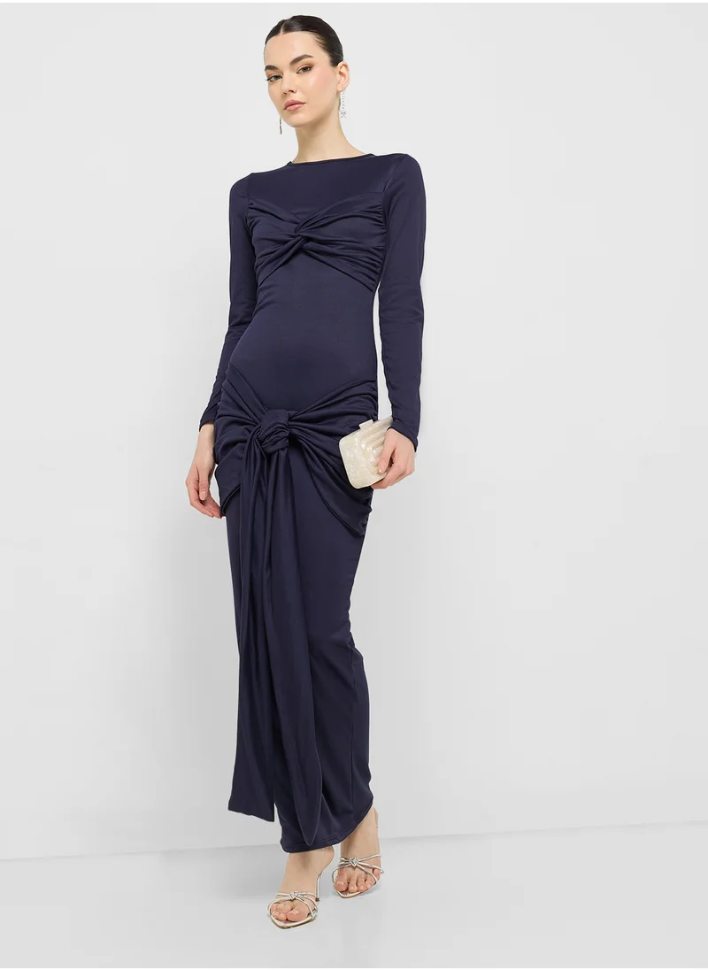 Ginger Knot Detail Dress