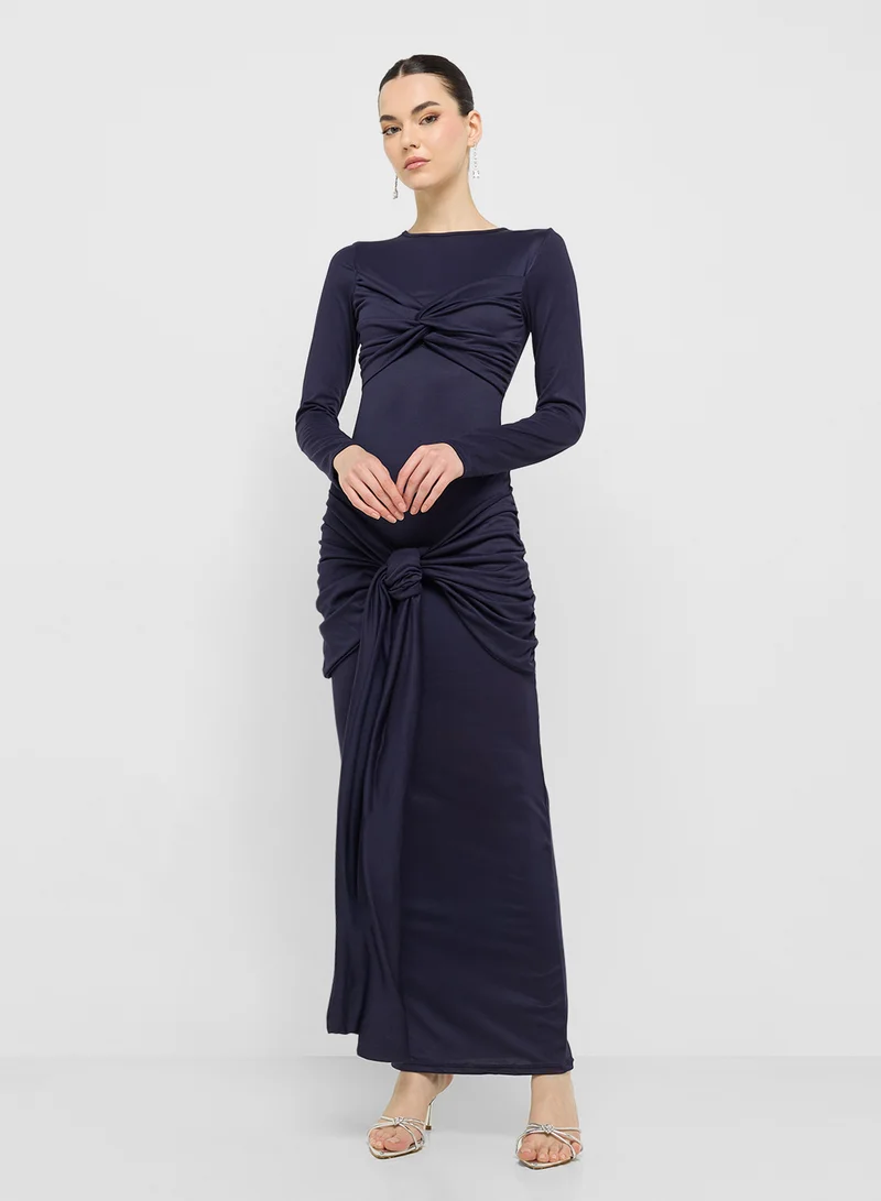 Ginger Knot Detail Dress